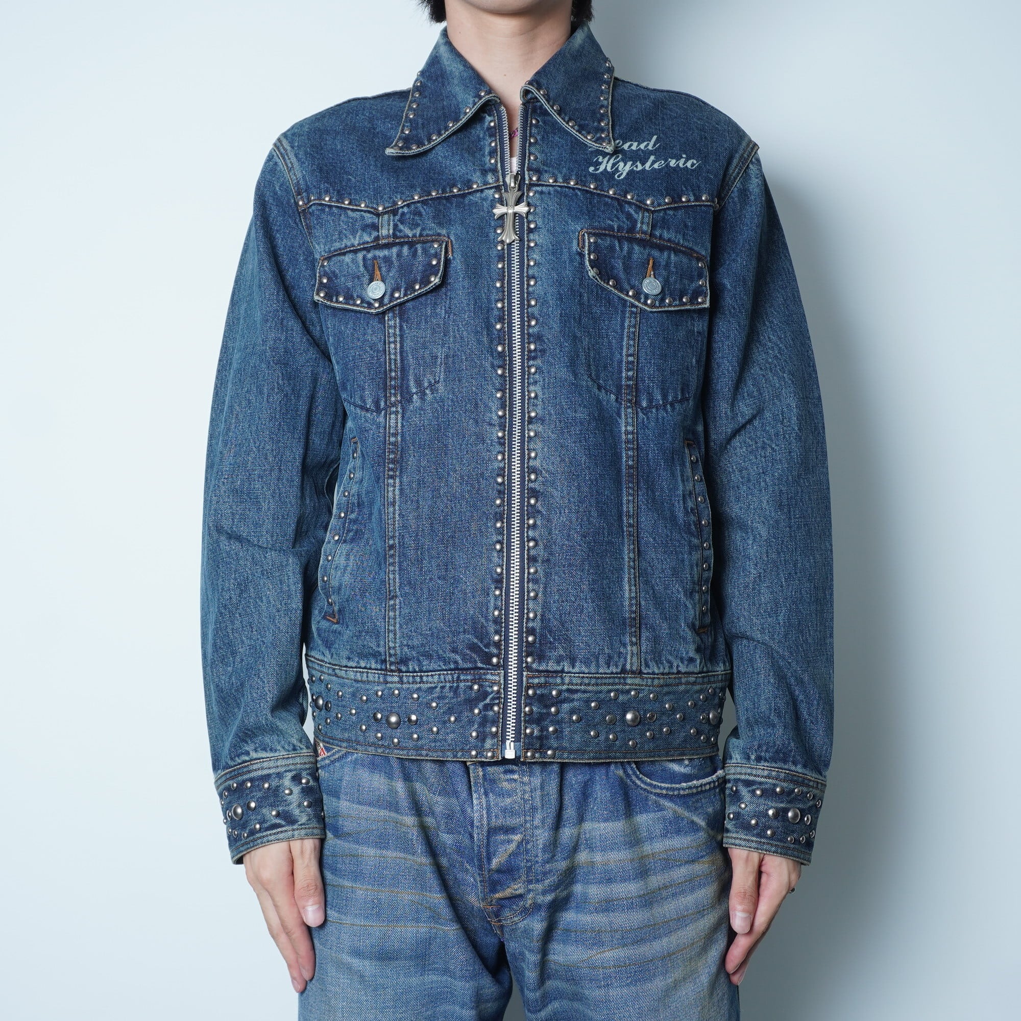 HYSTERIC GLAMOURデニムジャケット ジップ 1ST TYPE デニムジャケット