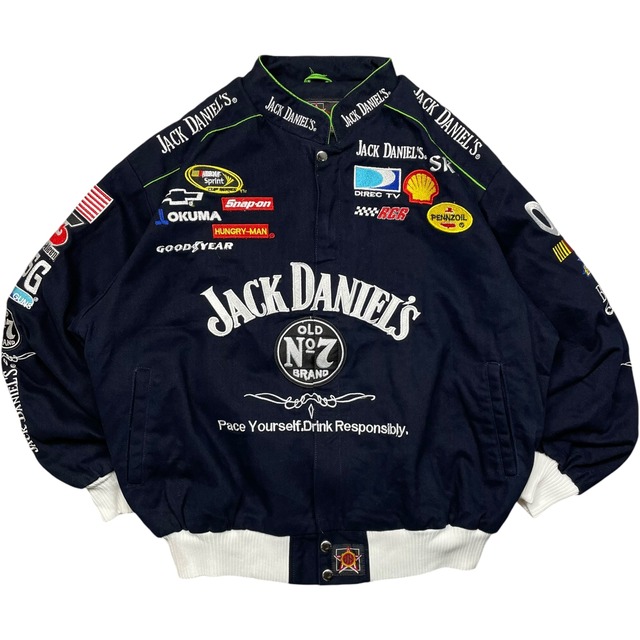 《L》JH Design ジェーエイチデザイン JACK DANIEL'S レーシングジャケット no.4380