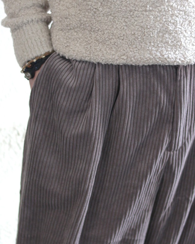 【n'OrLABEL】コーデュロイ ワイドパンツ　(251100)