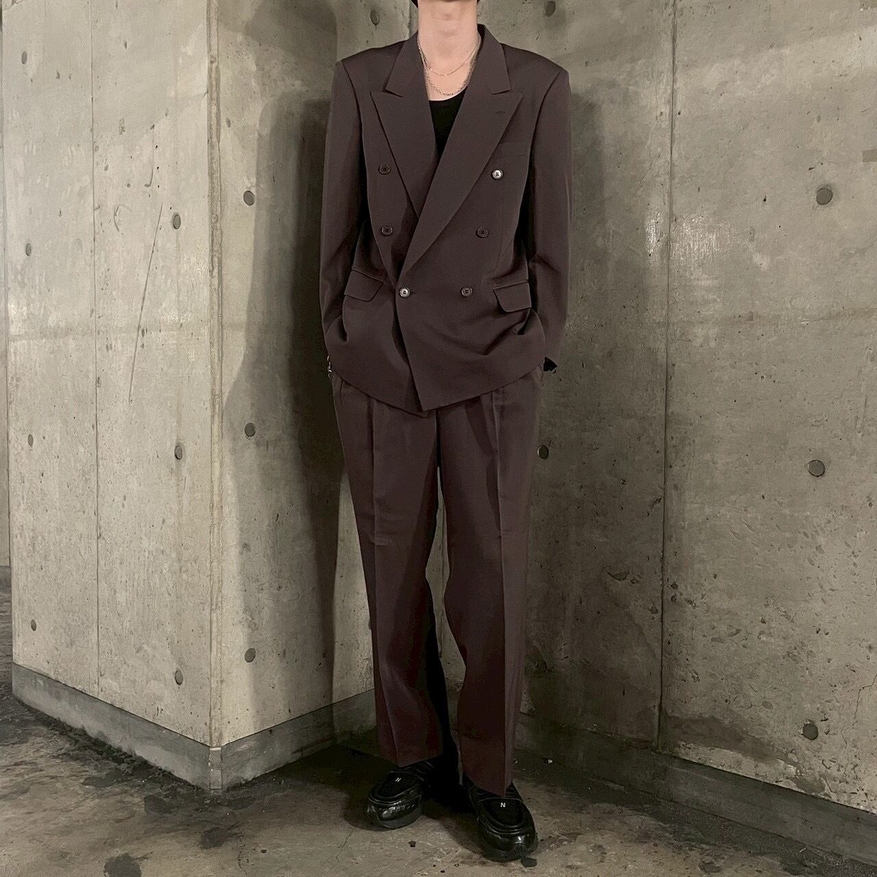 5点セット】セットアップ シングル ピンズ ネクタイ シャツ レトロ