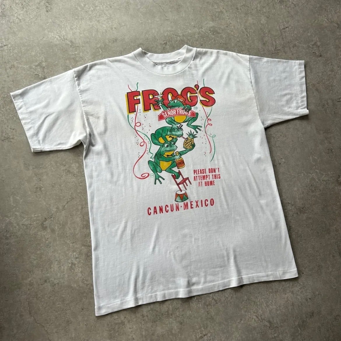 90s セニョール・フロッグス 企業tシャツ ホワイト L | 東京準備室