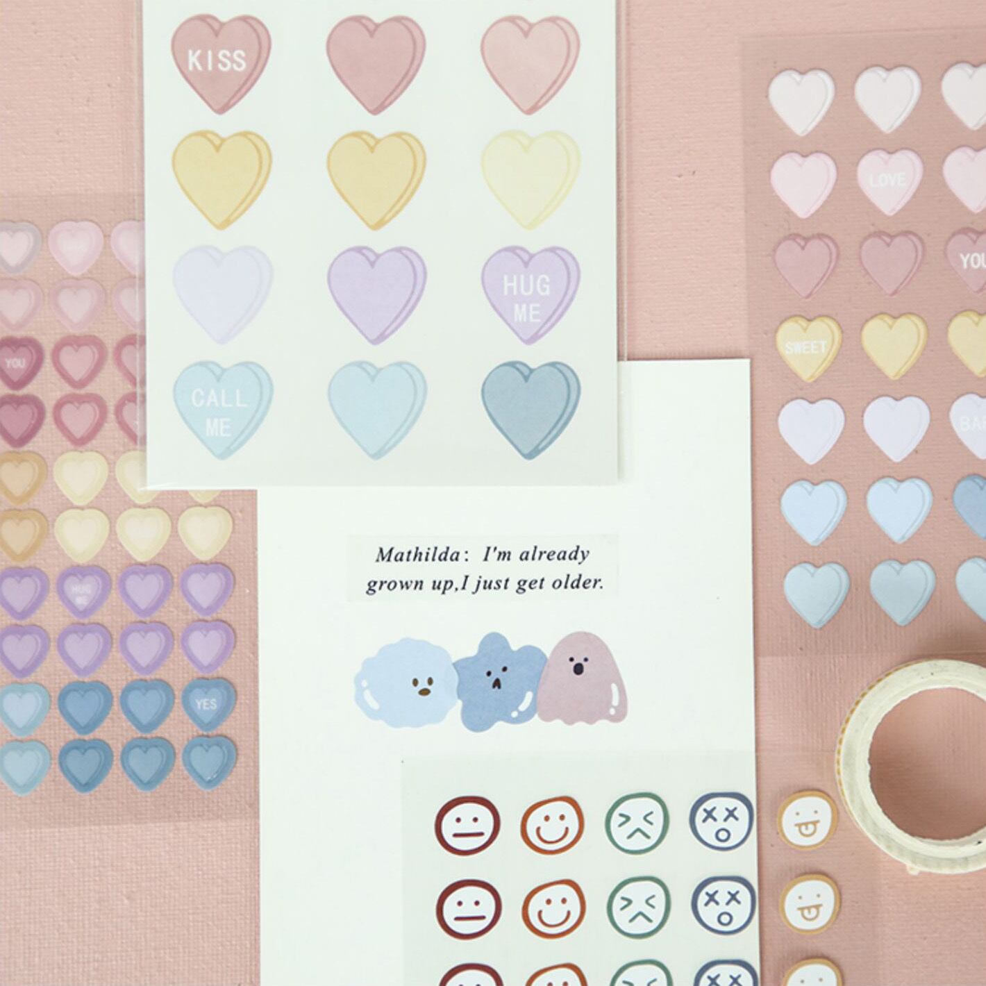 3パターンキュートシールステッカー