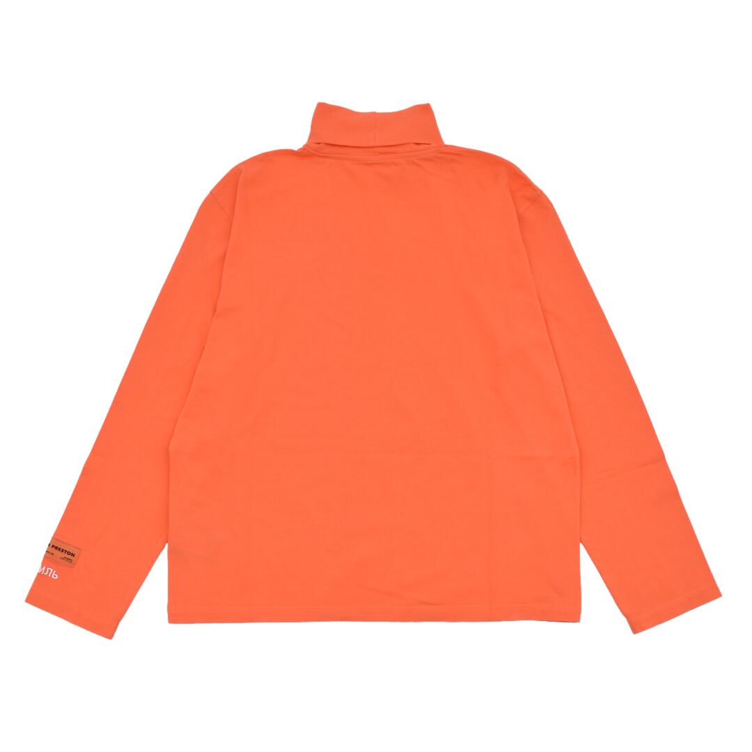 HERON PRESTON】NF CTNMB LS ROLLNECK (ORANGEWHITE) | AYIN