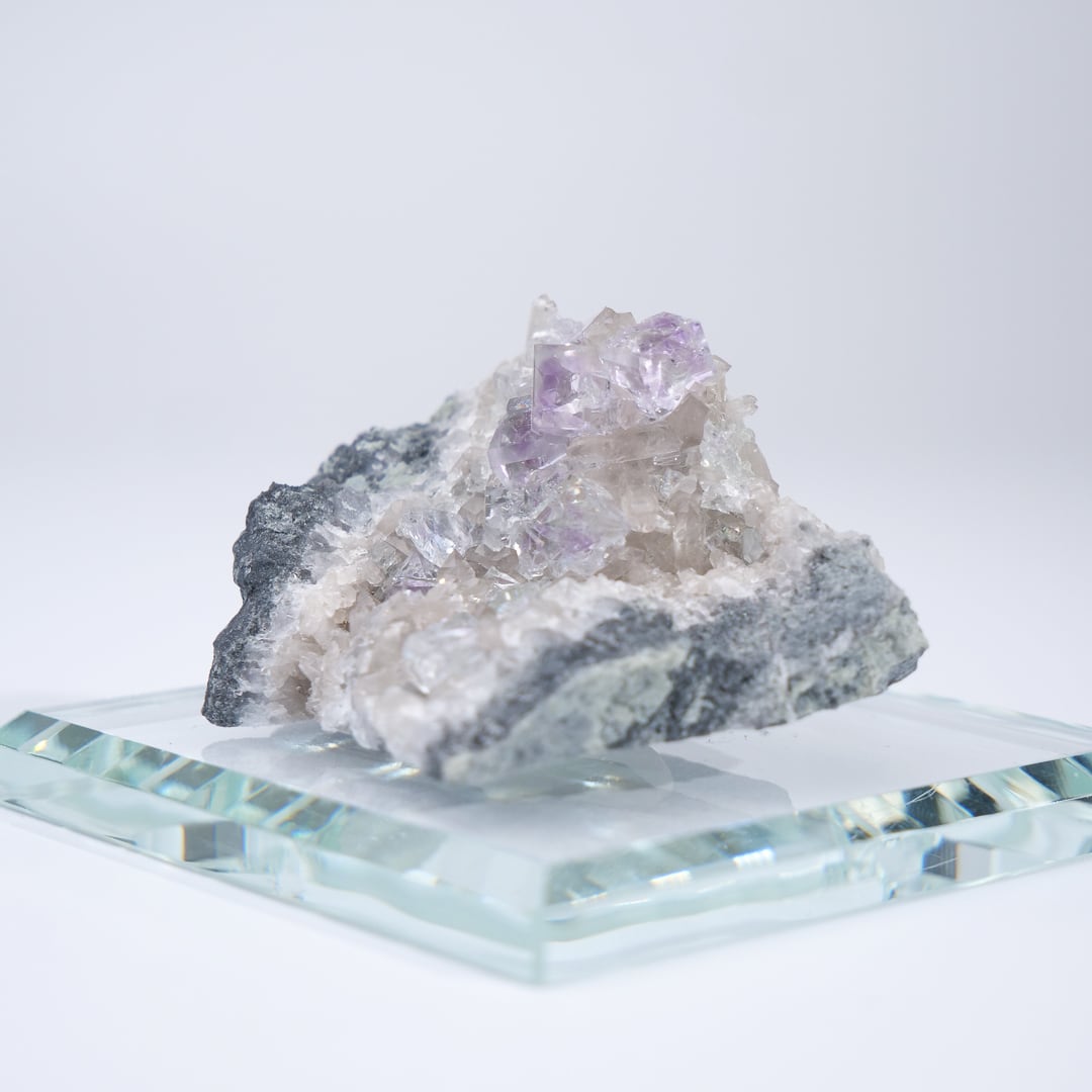 シャンファーリン産 フローライト スモーキークォーツ 共生 / 原石