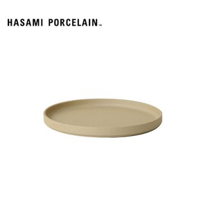 ハサミポーセリン 波佐見焼 プレート 半磁器 25.5cm 255mm 皿 スタッキング ナチュラル HASAMI PORCELAIN Natural（HP005）