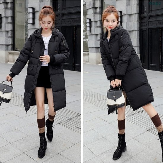 黒 フード付きロングコート 【公式通販】