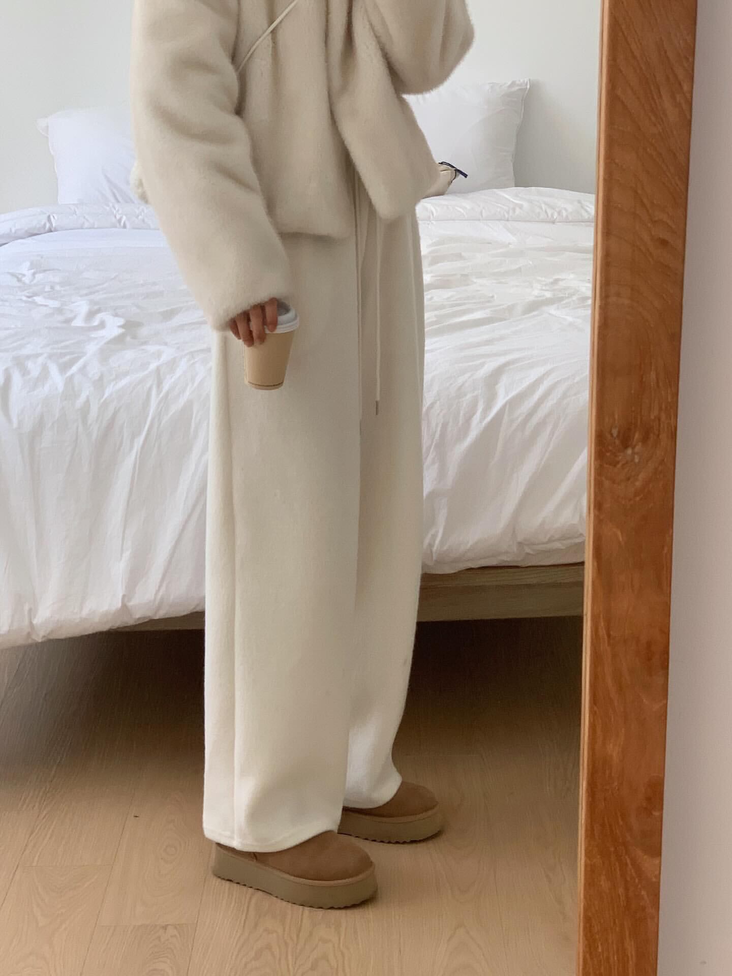 (予約)liter / Pony wool sweat pants / 2color