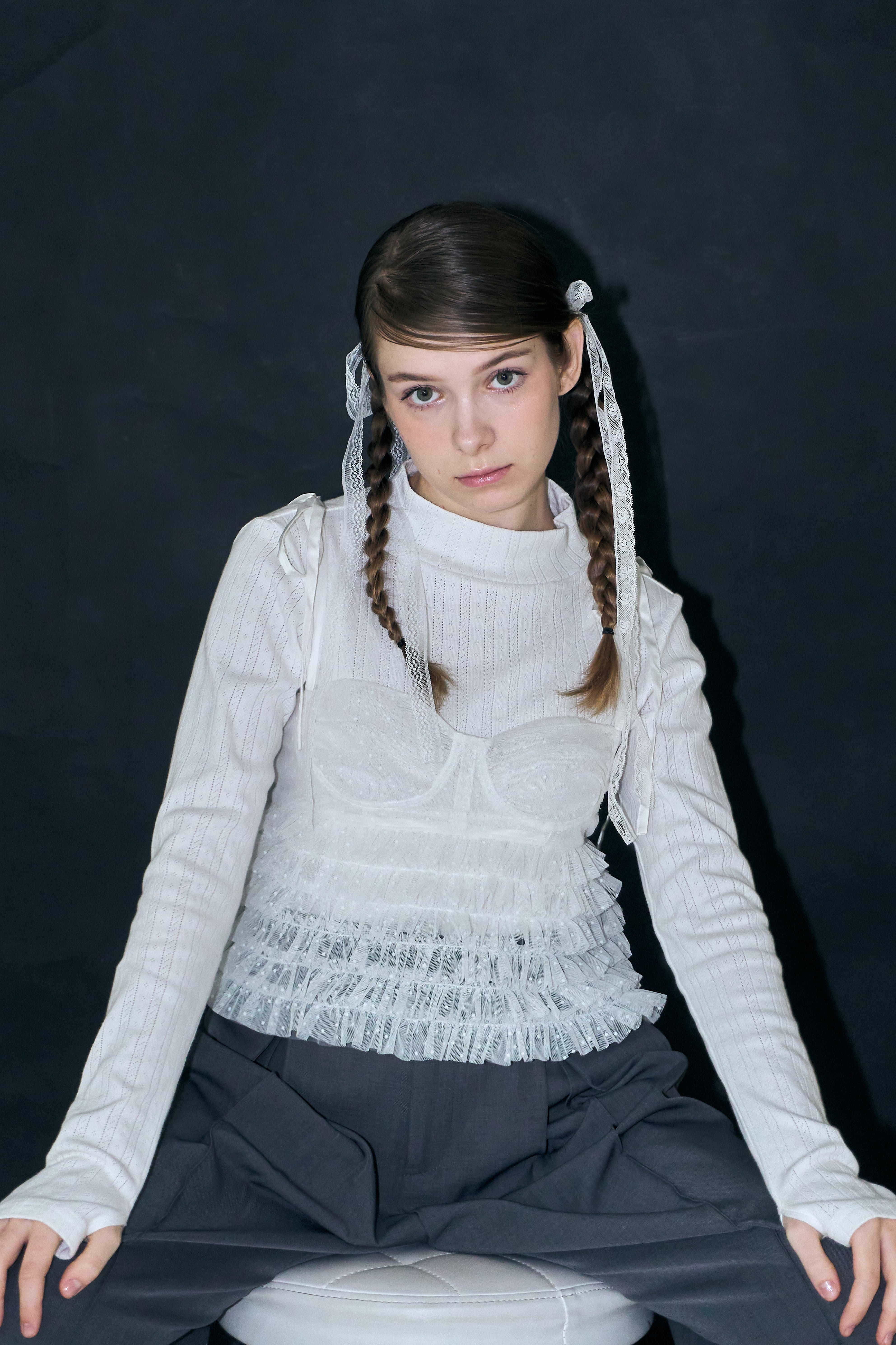 トップス mie PETIT ROSE TOPS【mock turtleneck】 | mieya mieya
