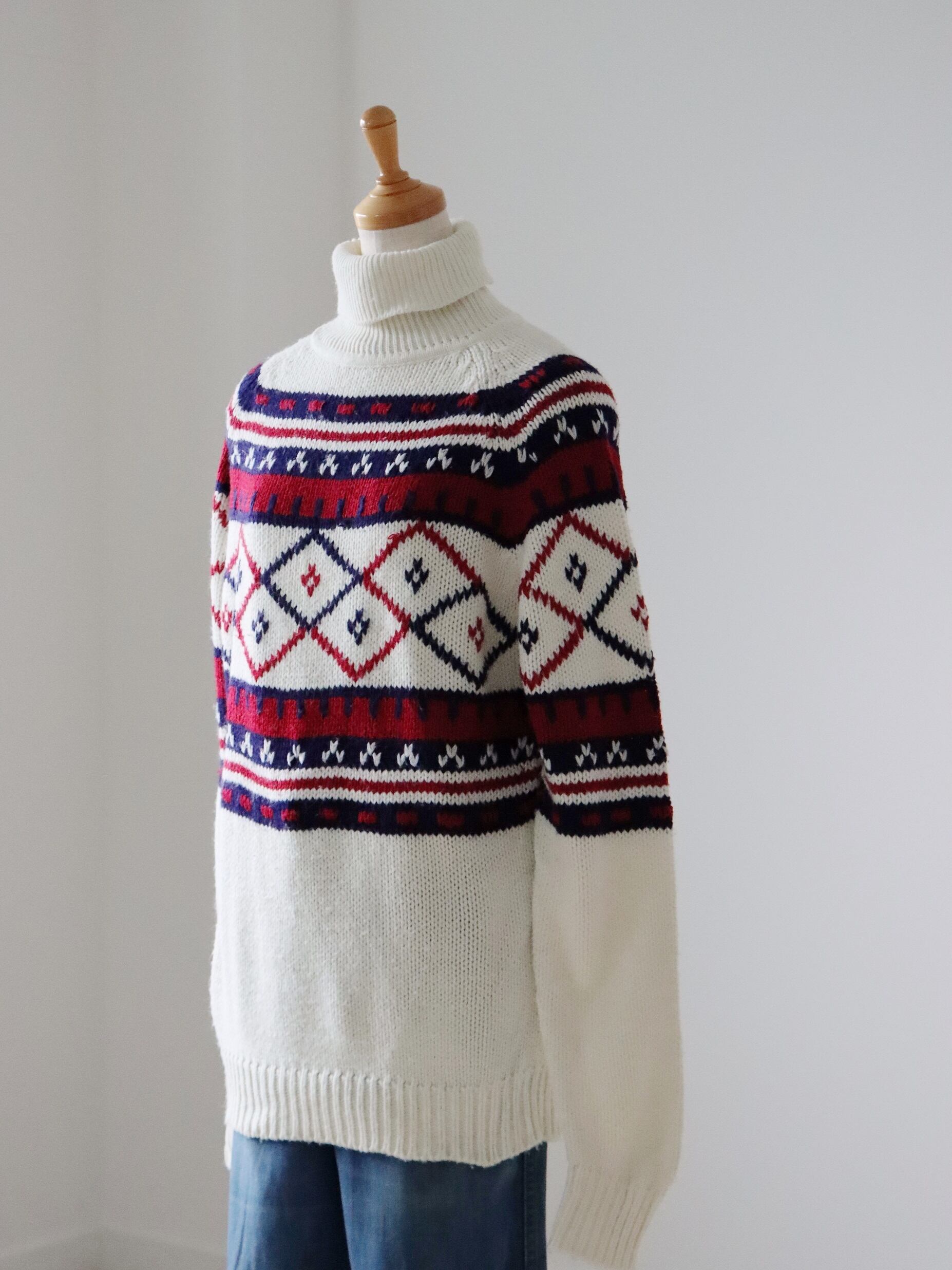 Europe vintage nordic sweater②