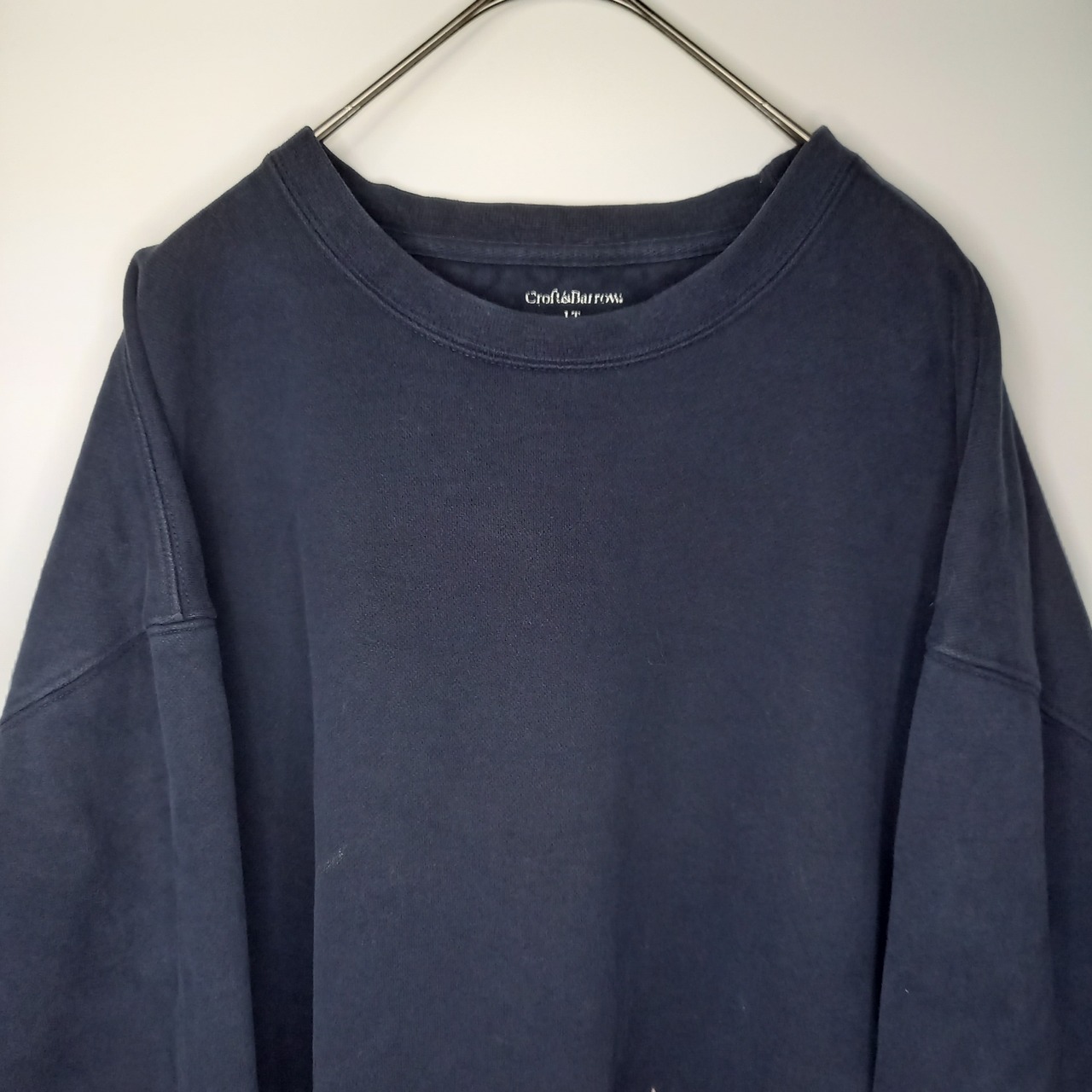 Croft&Barrow　クルーネック　スウェット　トレーナー　無地　LT