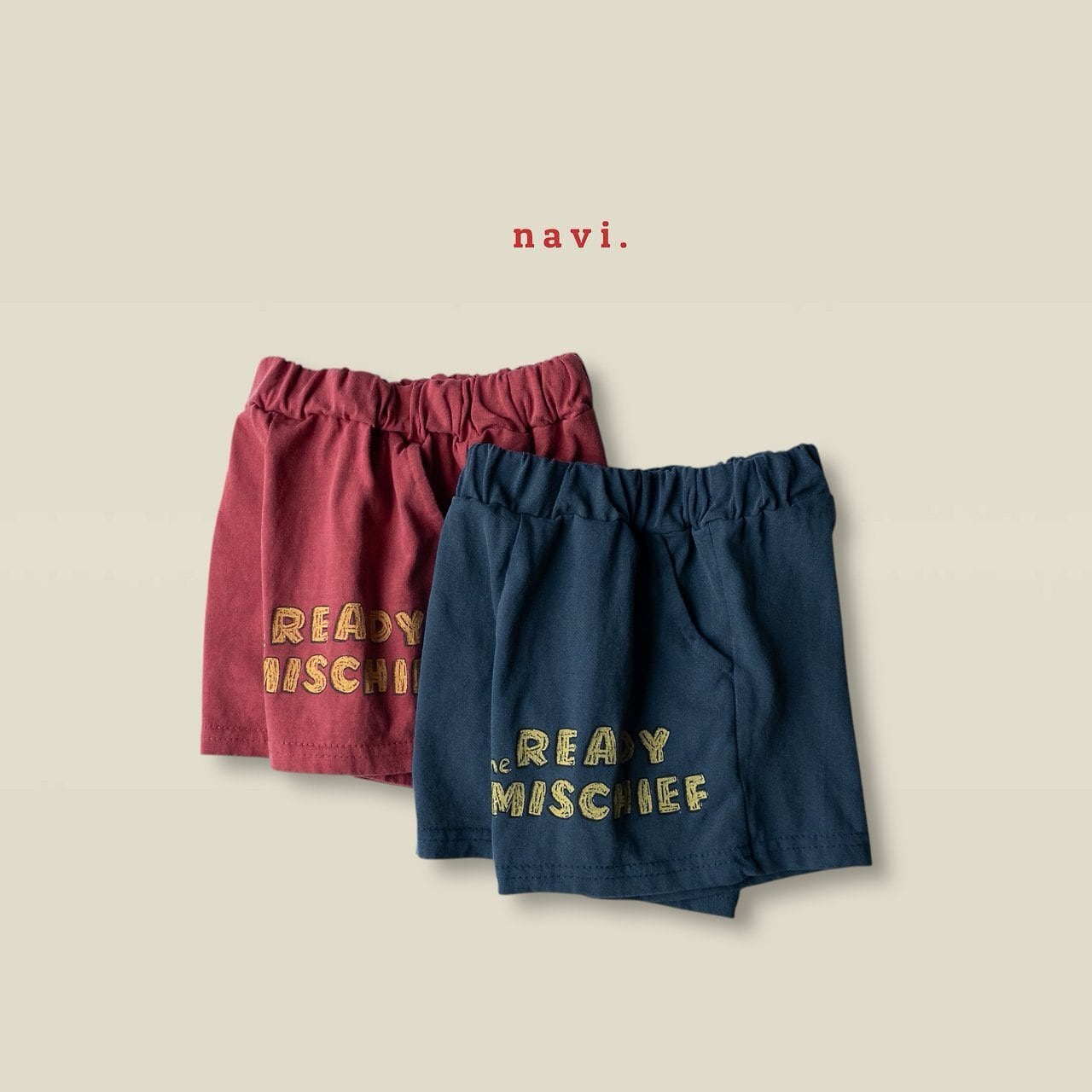 «予約»«ジュニアサイズあり»«navi» ボーイパンツ 2colors