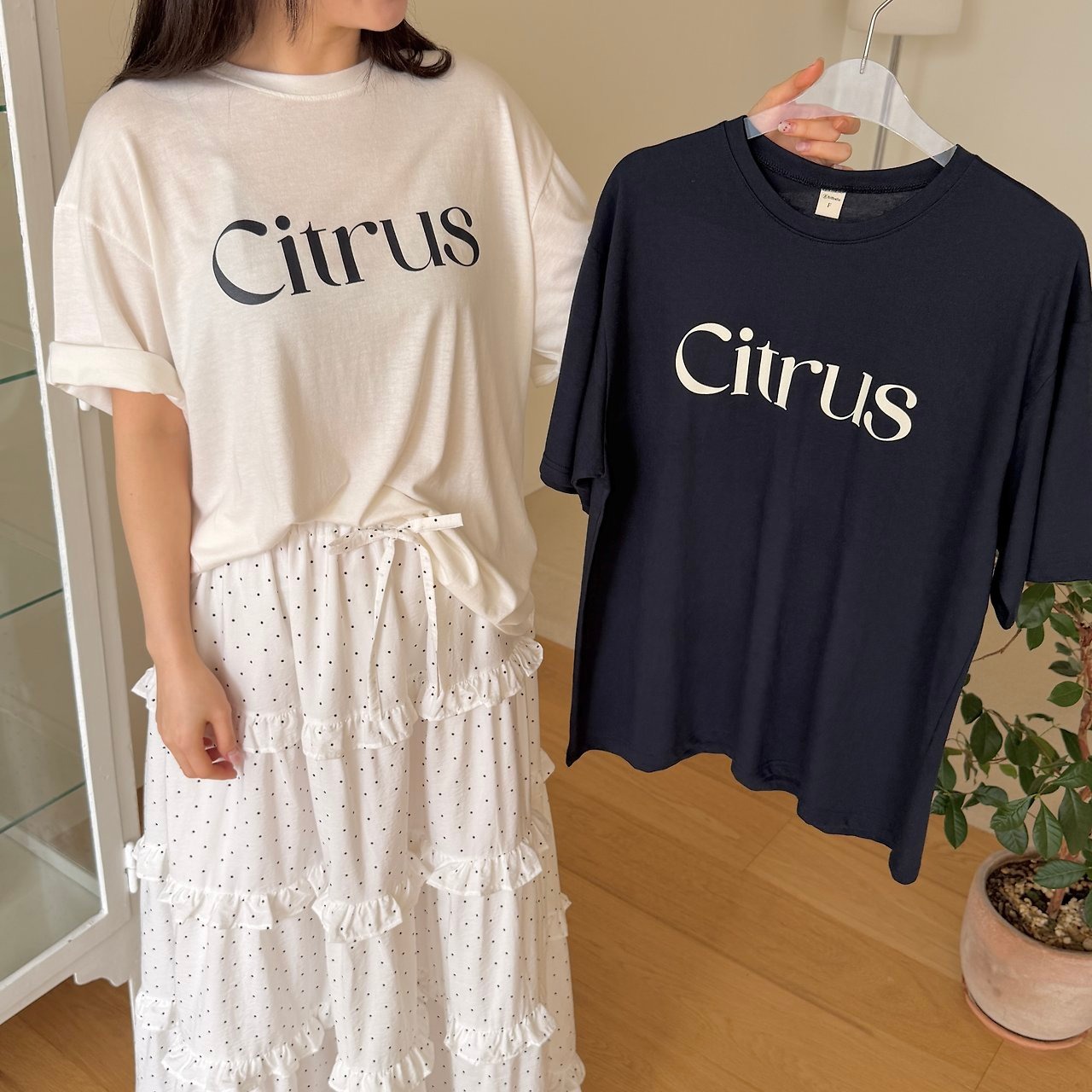 [ninibello] ADULT) Citrus Short sleeve T-shirt / [니니벨로] ADULT)시트러스반팔티
