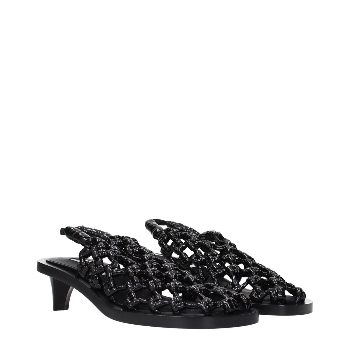 【新品】JIL SANDER ジルサンダー レディース サンダル パテントレザー ブラック WP0153P0410001