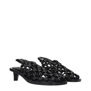 【新品】JIL SANDER ジルサンダー レディース サンダル パテントレザー ブラック WP0153P0410001