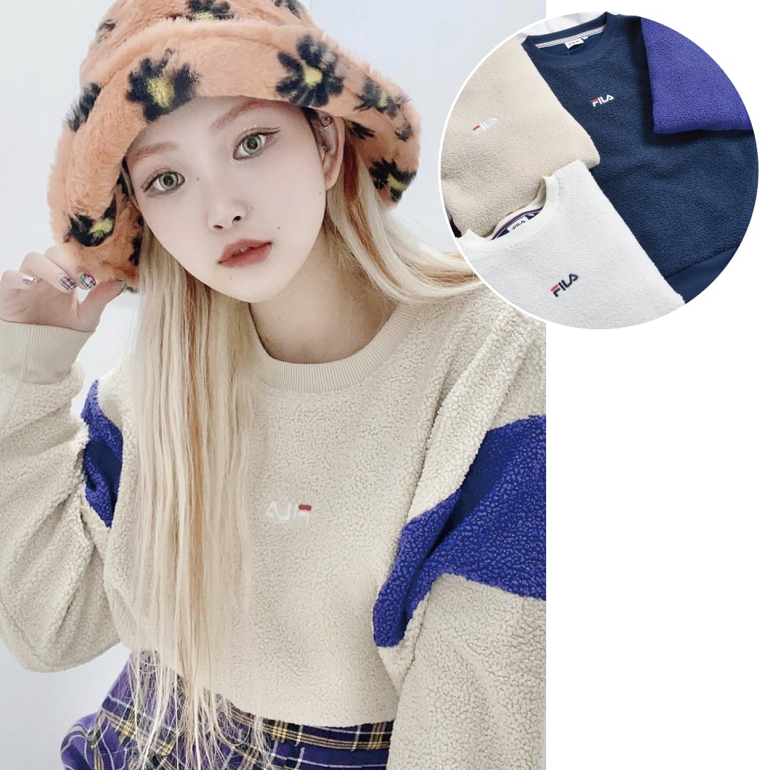 【50%OFF】FILA ふわもこ ボアスウェット