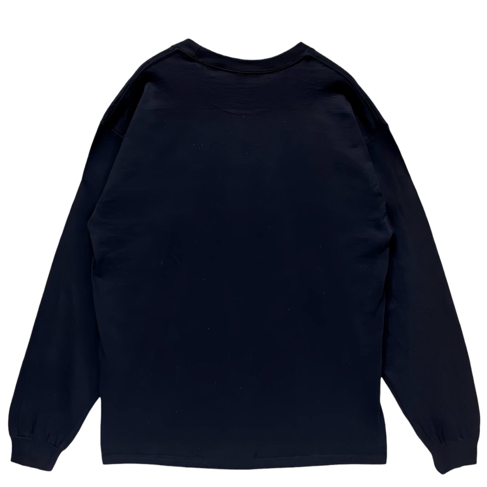 リブあり]シャケ シャチ ロンT 長袖 ロングスリーブ Tシャツ 白 黒