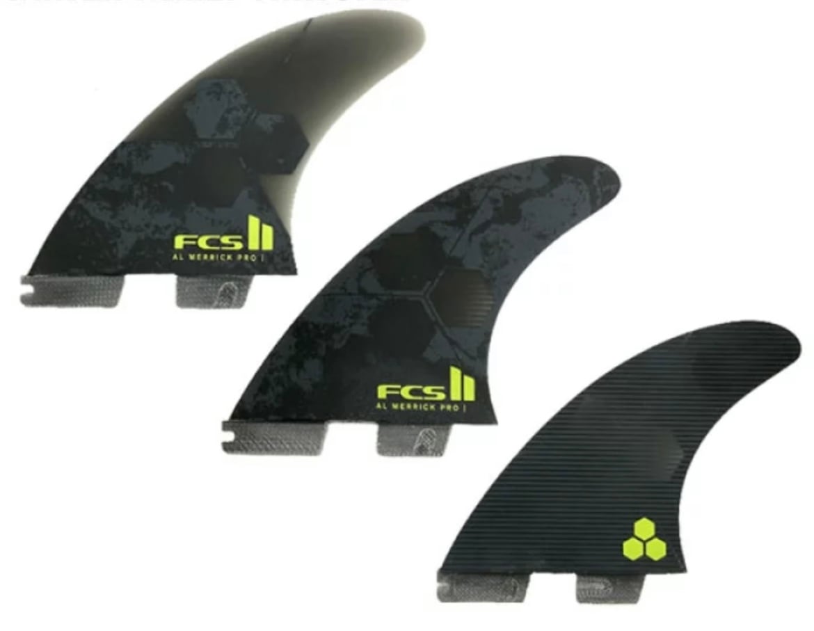 FCS II AM Lサイズ [Black Acid] PG THRUSTER 3FIN SET