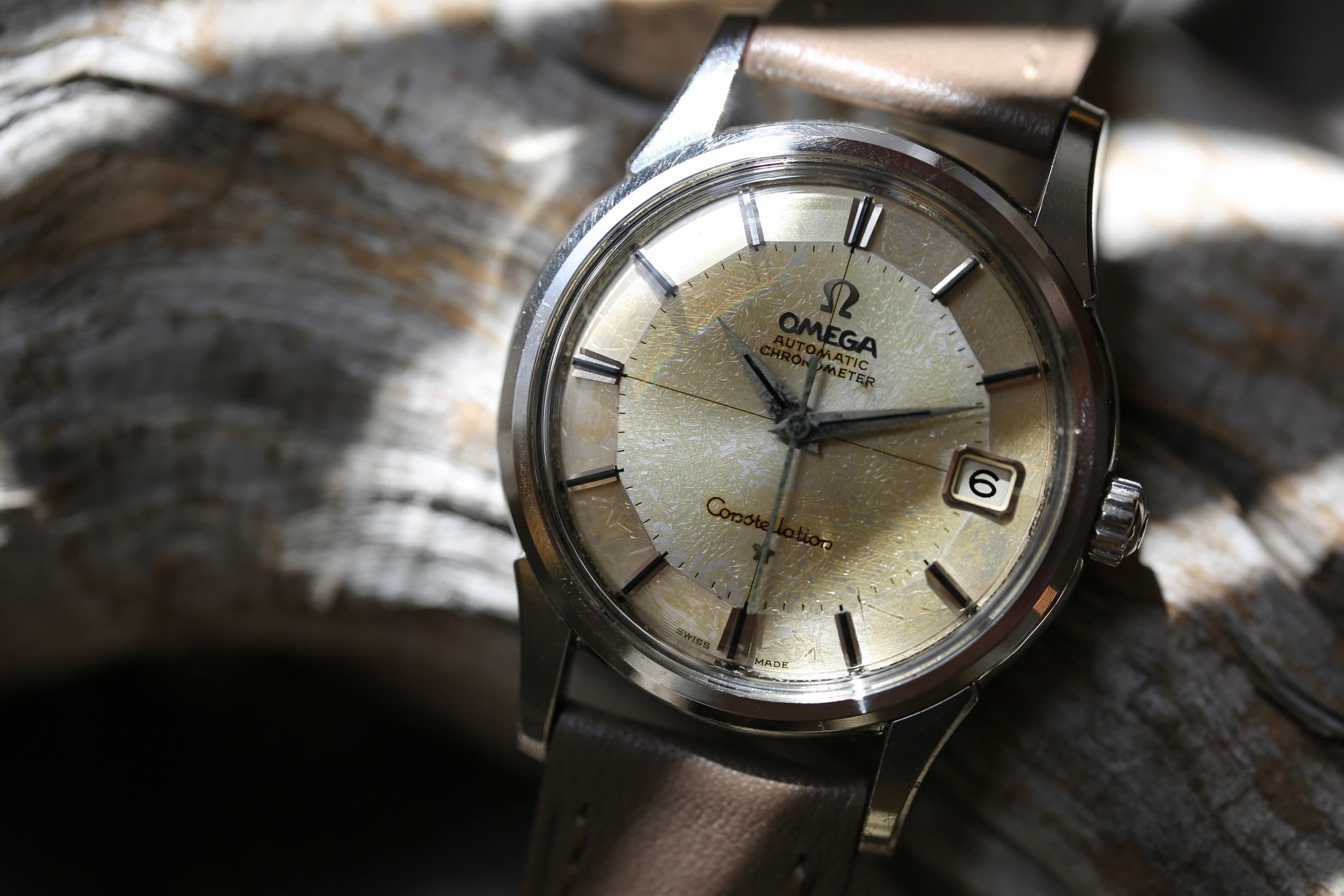 OMEGA】 1961年製 オメガ コンステレーション 12角 ”パイ皿 ” ブラウン