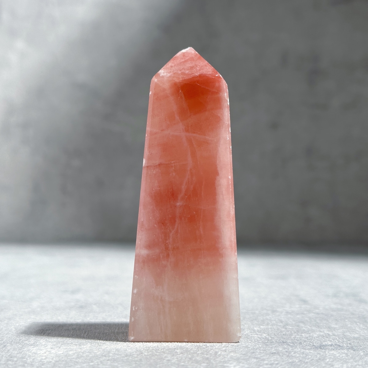ローズカルサイト タワー型23◇Rose Calcite◇天然石・鉱物 