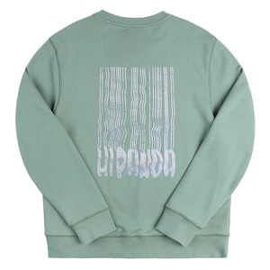 送料無料【HIPANDA ハイパンダ】男女兼用 ラインストーン クルーネック スウェット トレーナー UNISEX  CREW NECK SWEAT SHIRT / BEIGE・BLACK・GREEN