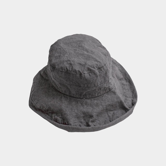 lino e lina│リトアニアリネンハット「マノン」（ブリム12cm）col. ラヴァント（ラベンダー）