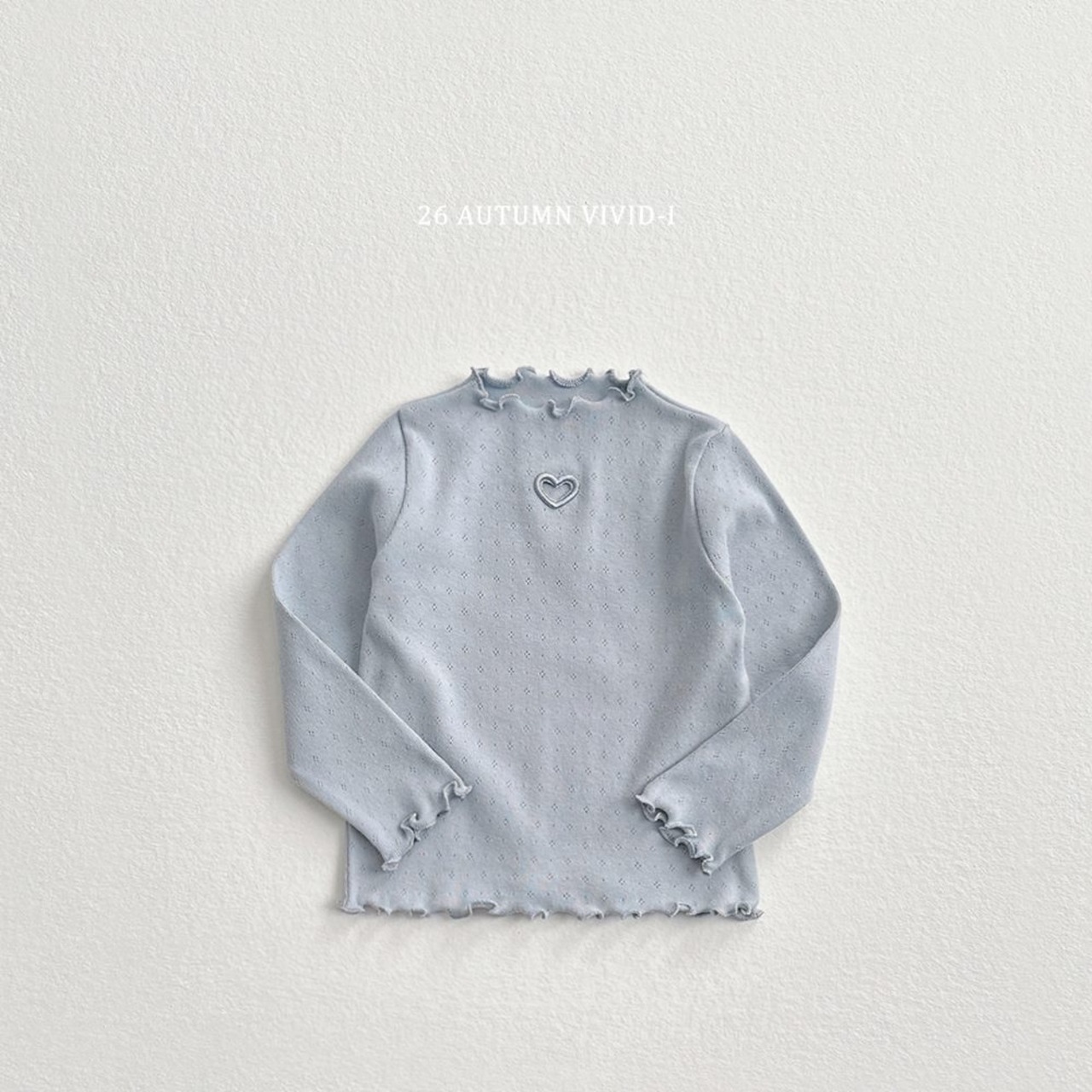 【取寄/韓国直送】VIVID-I ハートアイレットTシャツ|秋服|韓国子供服|26/AT