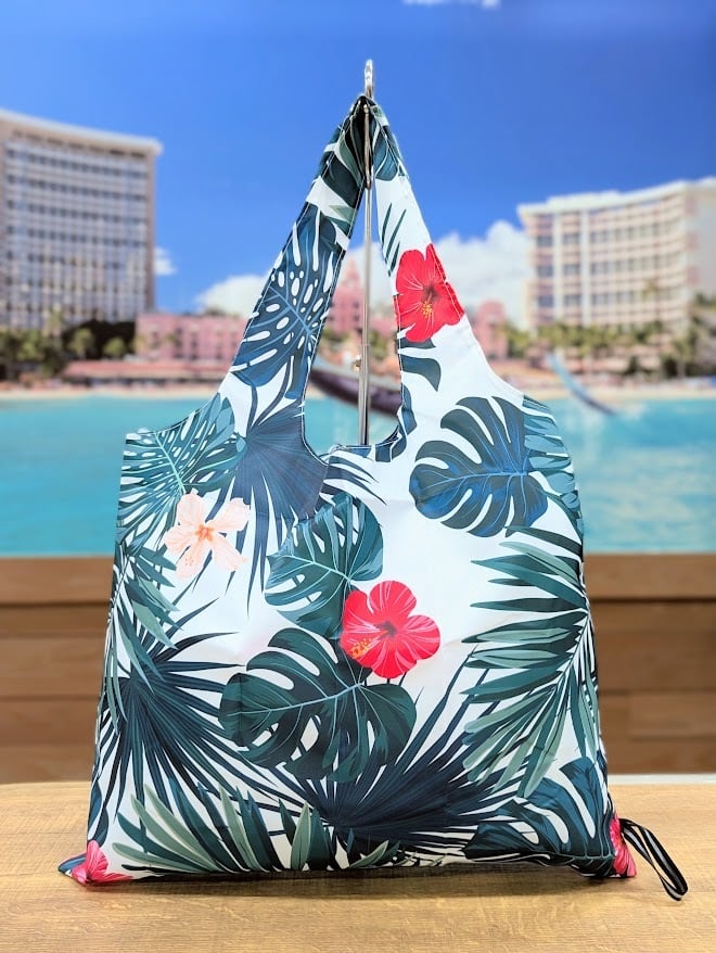 リーフエコトートバッグ(HIBISCUS)