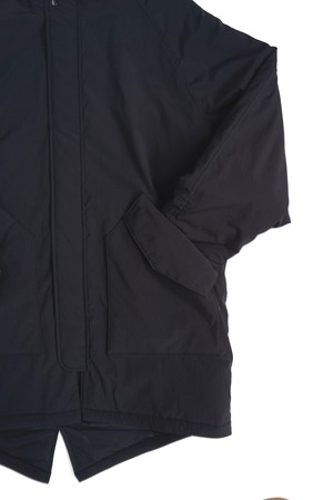 Nylon Padded Hoodie Coat
