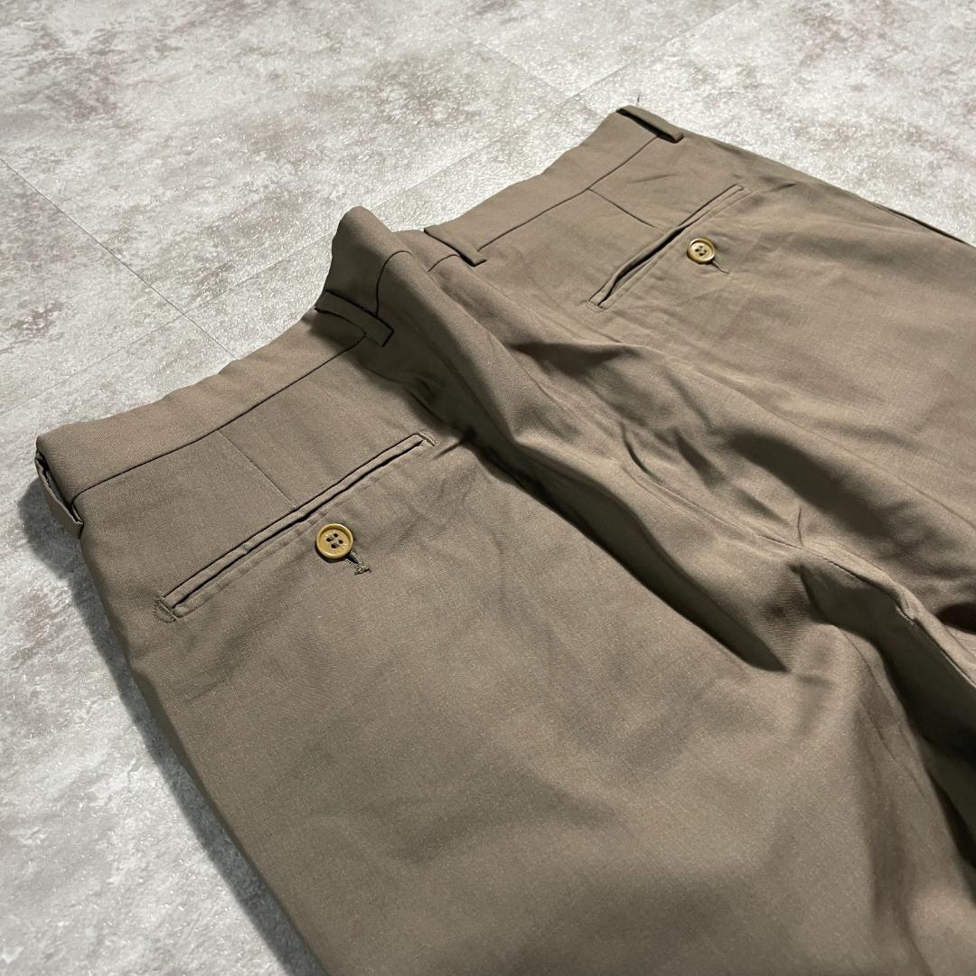 90s old GUCCI archive brown スイス製 slacks | ib2