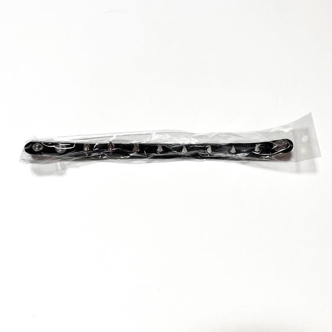 棘 ブレスレット 平成 パンク グランジ archive スタッズ お兄系 v系 2色セット】レザーブレスレット 赤 黒 パンク ロック V系 地雷