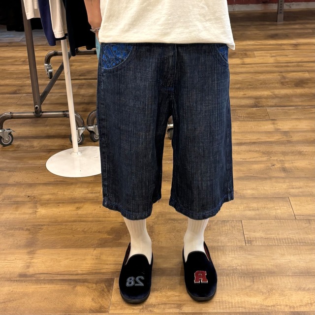 【HIPHOP】デニムハーフパンツ