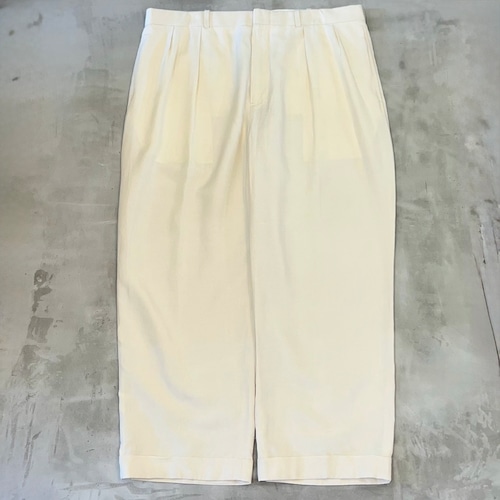 Polo Ralph Lauren Linen × Silk 2Tuck Wide Trousers