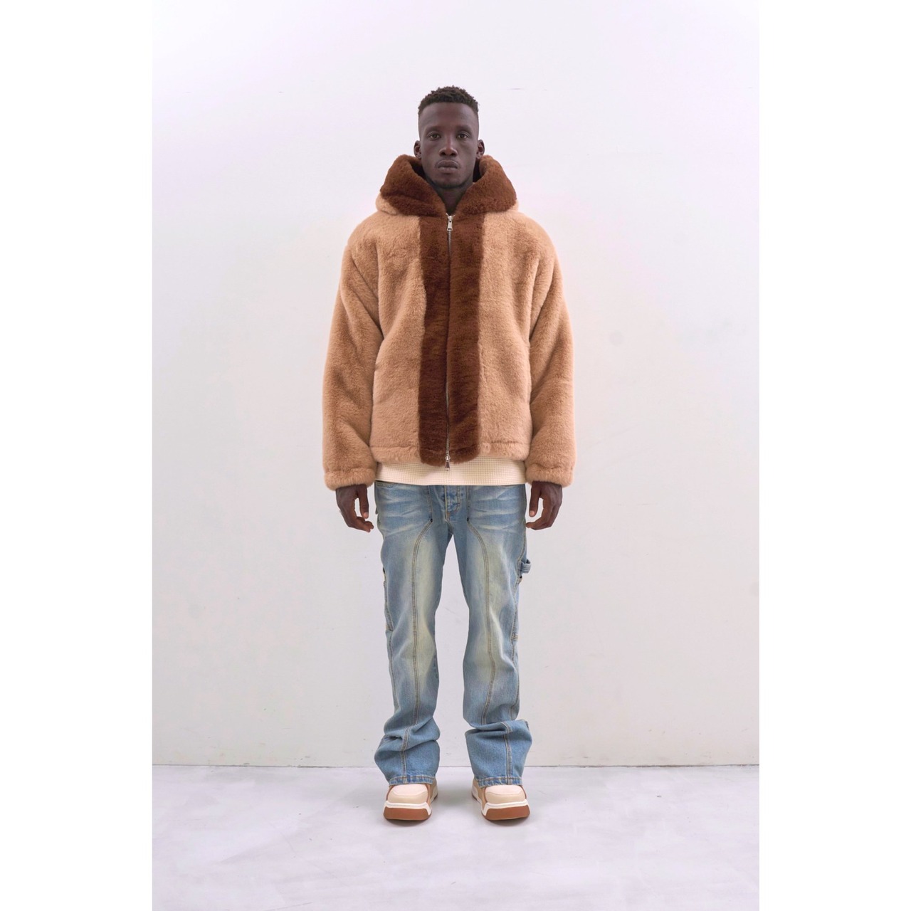 MLVINCE / faux fur jacket beige