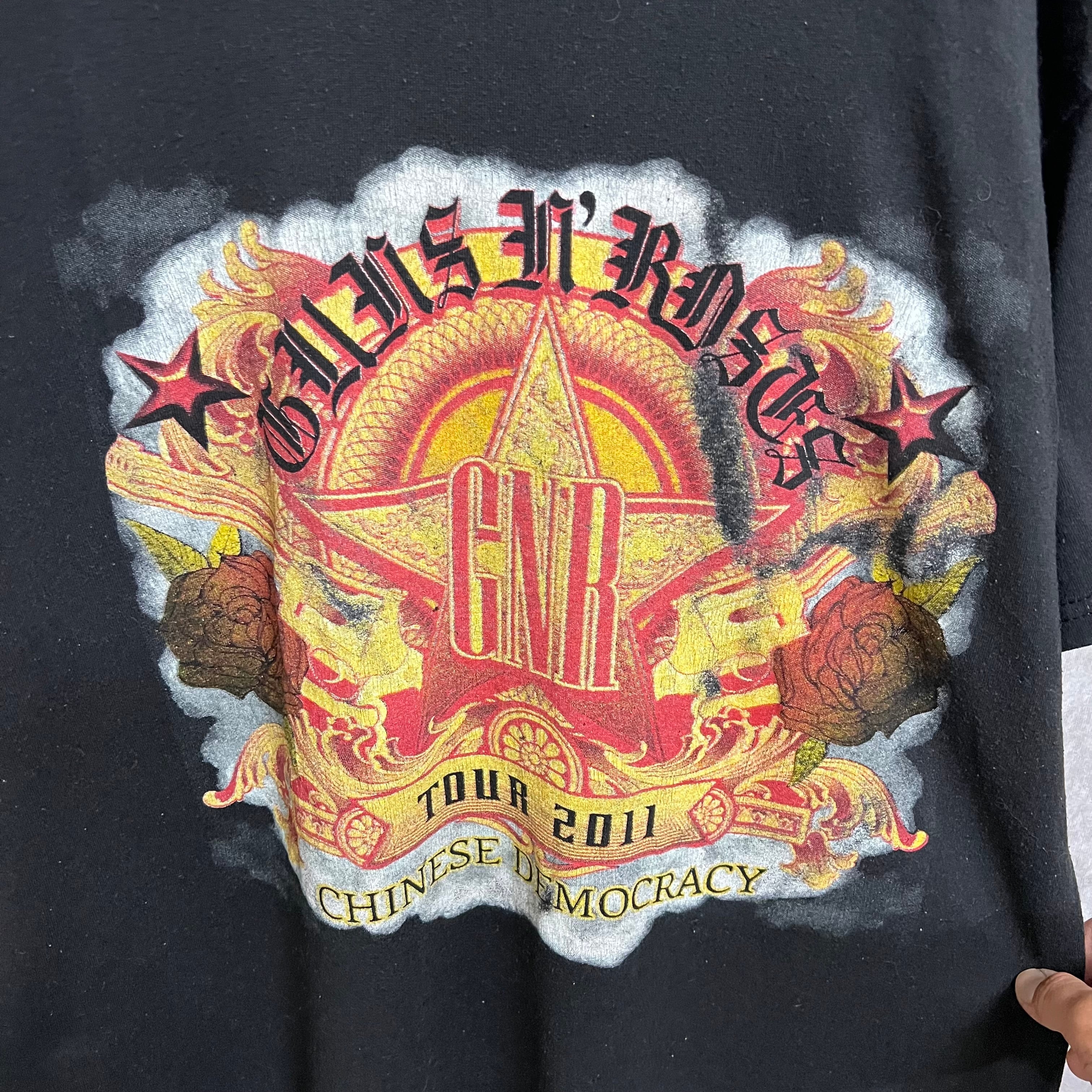 Guns N' Roses Tシャツ Mサイズ チャイニーズ デモクラシーツアー Guns N' Roses Chinese Democracy Band T-shirt | 古着屋adm
