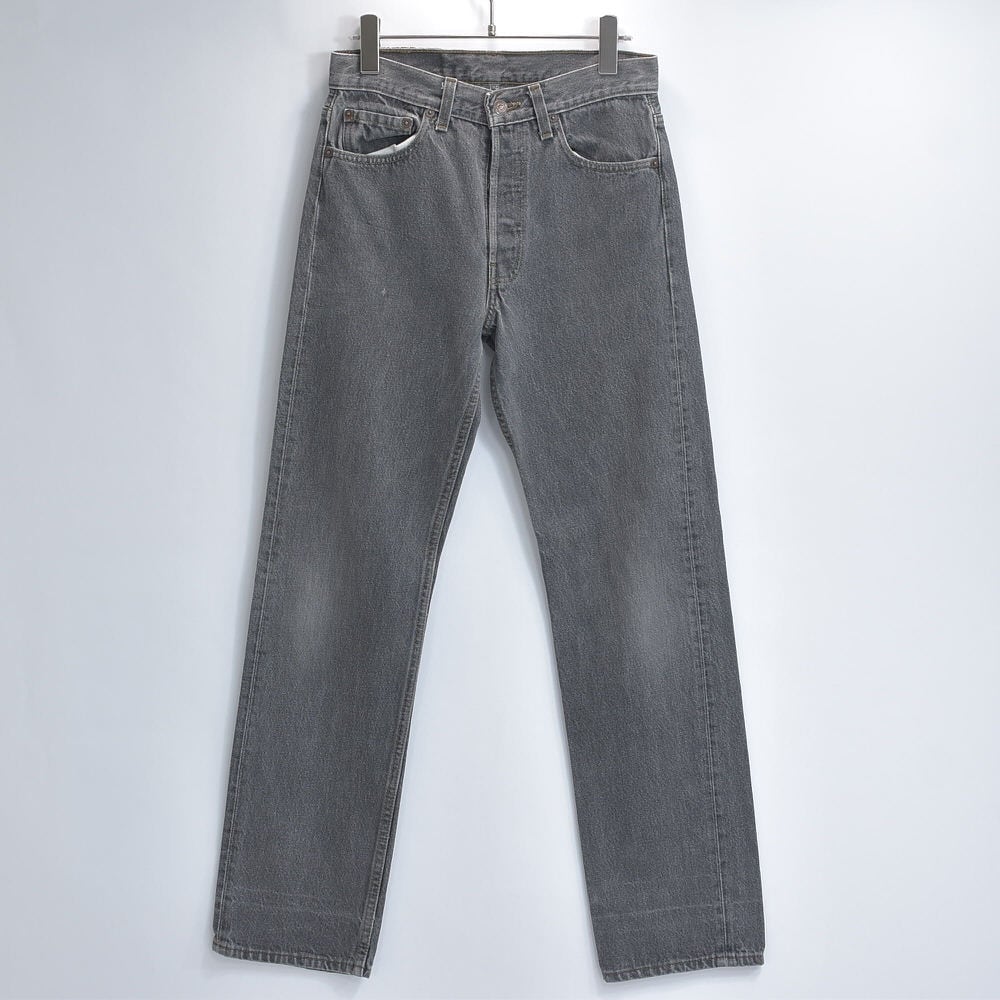 90s USA製 Levi's リーバイス 501 先染め ブラック デニム パンツ