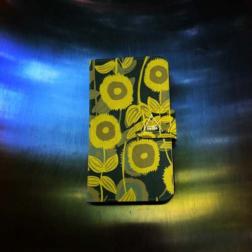 『sunflower』 手帳型iPhoneケース【完全オーダー生産】