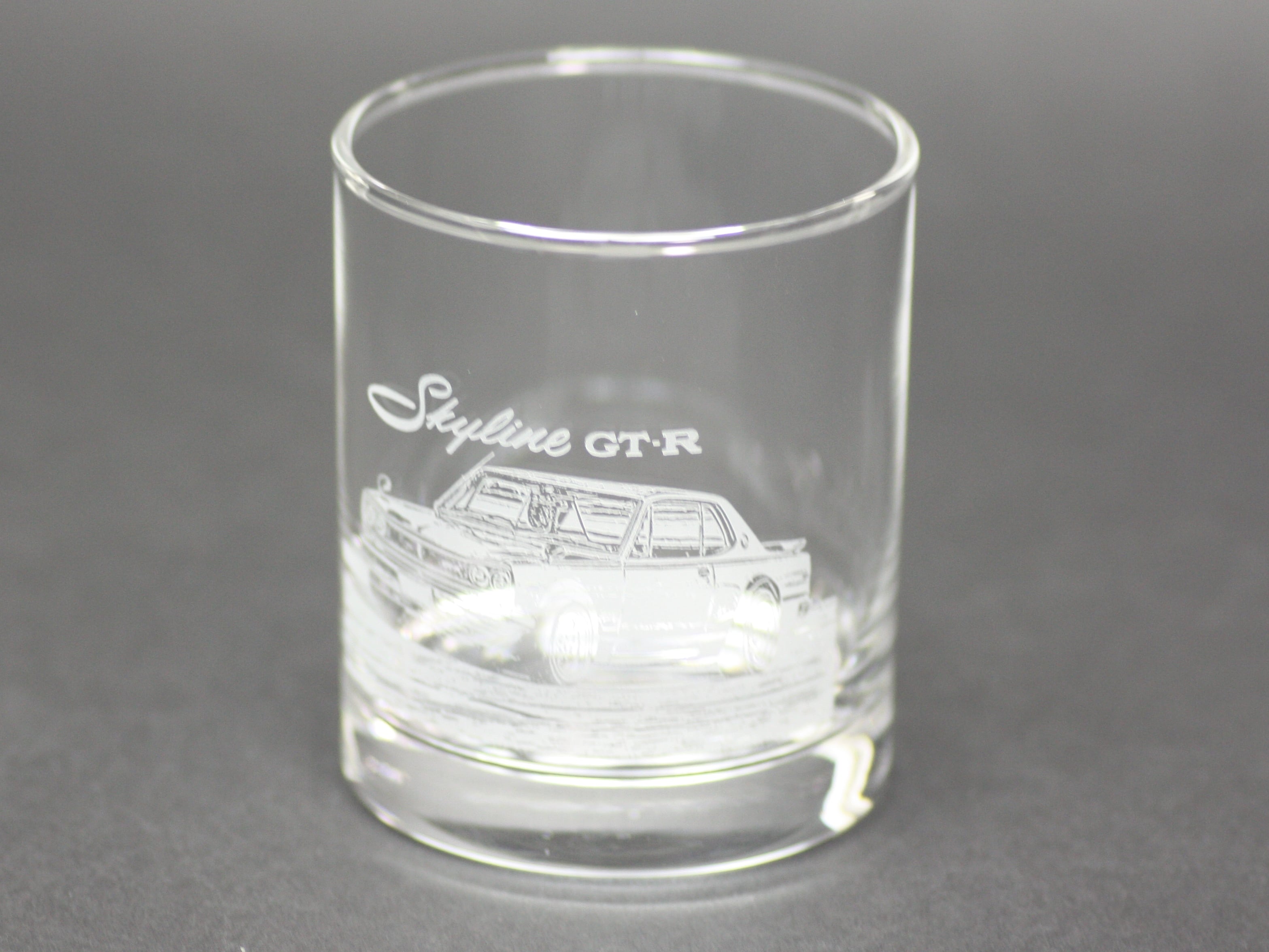 ハコスカGT-R(スカイライン) ロックグラス 底面オリジナルメッセージ