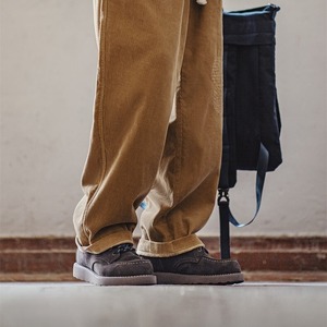 Bicolor Cow Suede Lace-Up Boots / バイカラー カウ スエード レースアップ シューズ