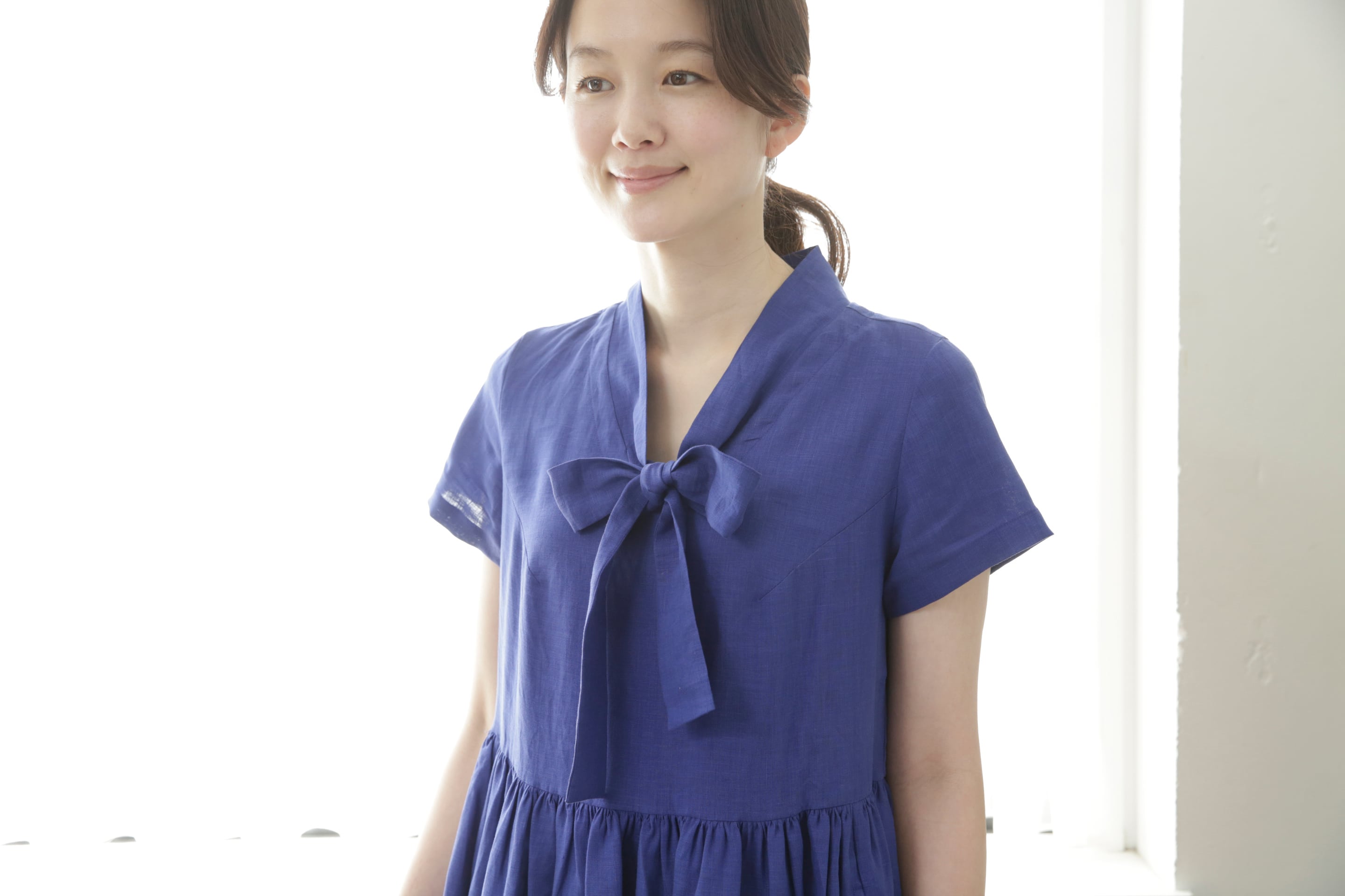 CFS6-17【縫い代付き型紙のみ】半袖ボウタイワンピース by May Me 伊藤