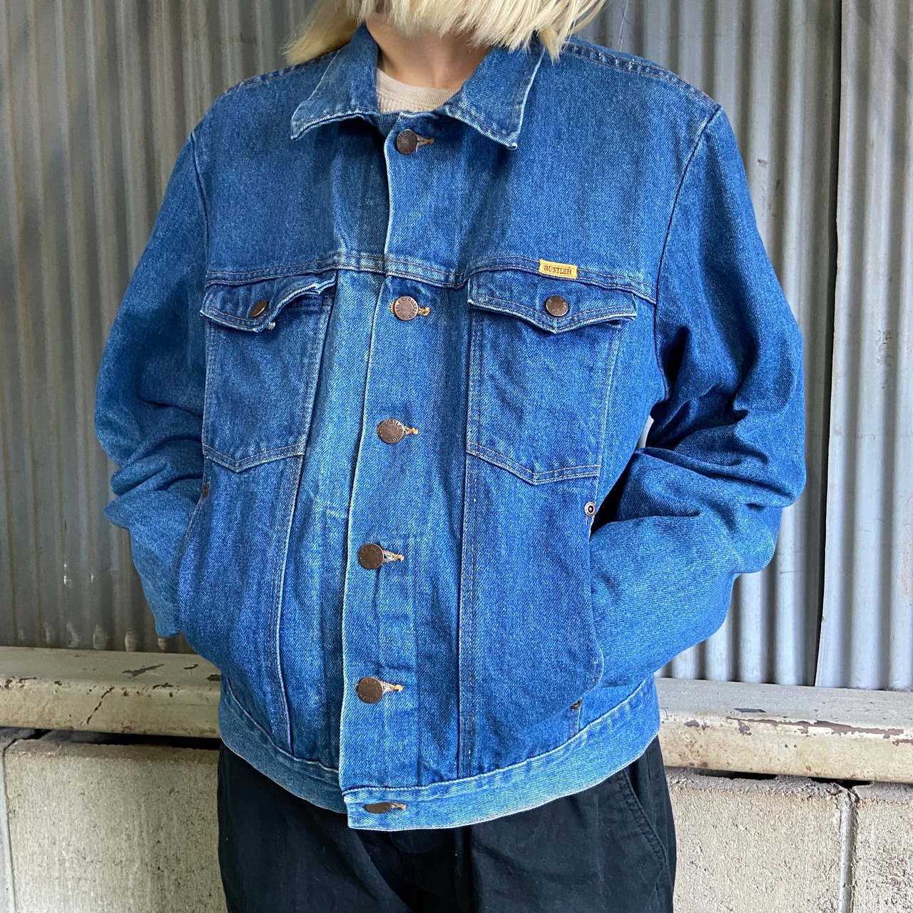 70〜80年代 RUSTLER ラスラー デニムジャケット メンズM 古着 70s 80s 