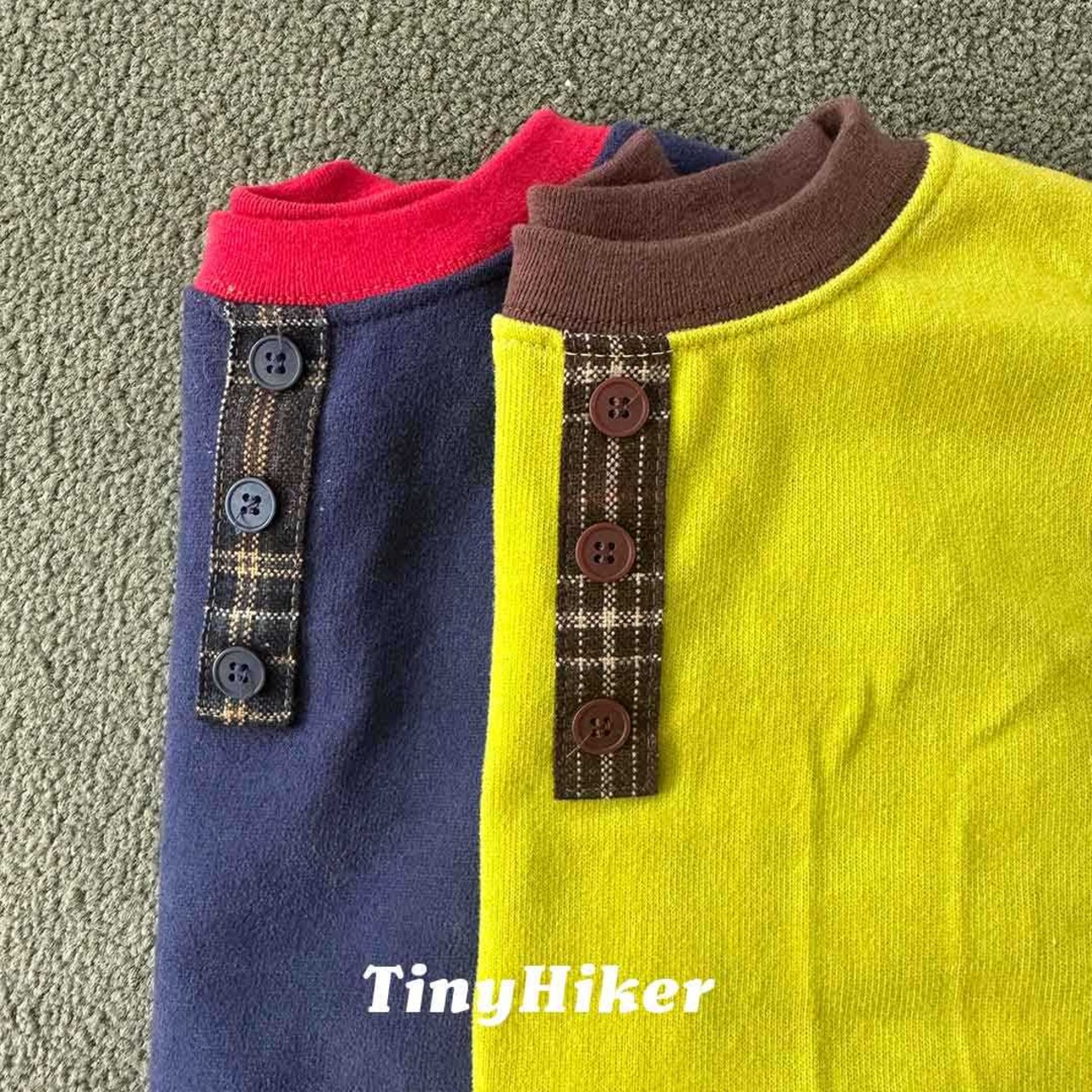 〖取寄〗韓国子供服 / 26winter / TinyHiker / トムソーヤヘンリーネックT / キッズ *XS~XL*