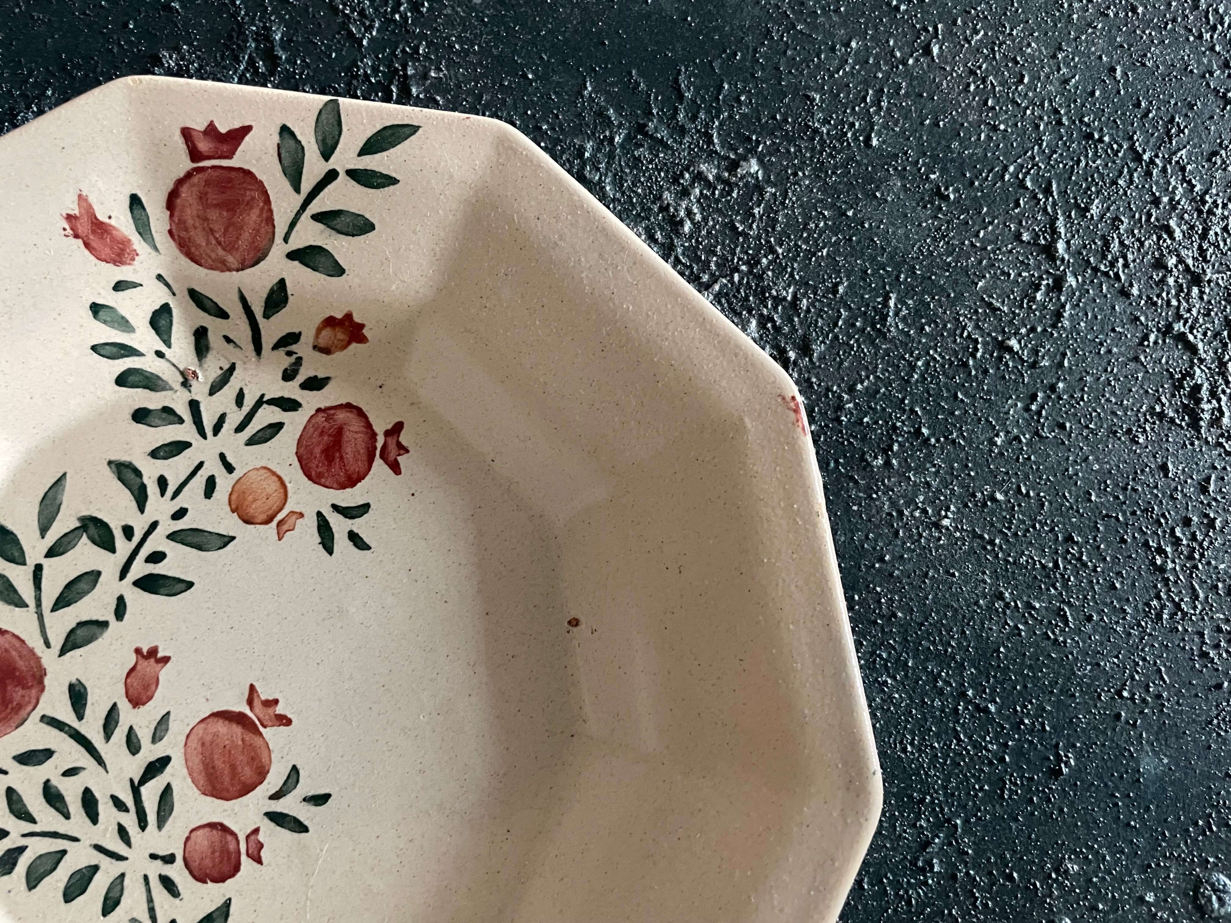 十角皿／7寸（2512em-13）