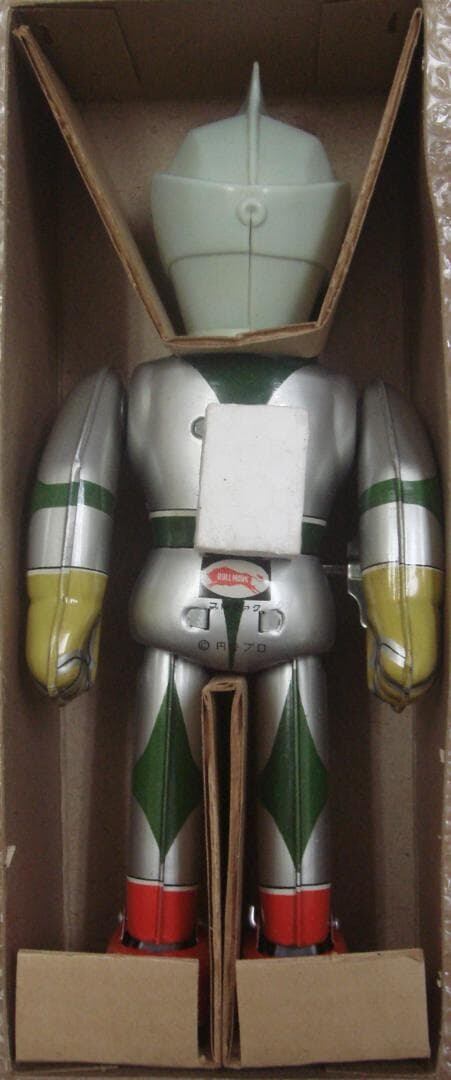 ミラーマン仮面つきブリキ ブルマァクぜんまい歩行箱付 | Antique Jidaiya