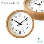 KATOMOKU muku clock 16 オーク km-108OA 掛け時計
