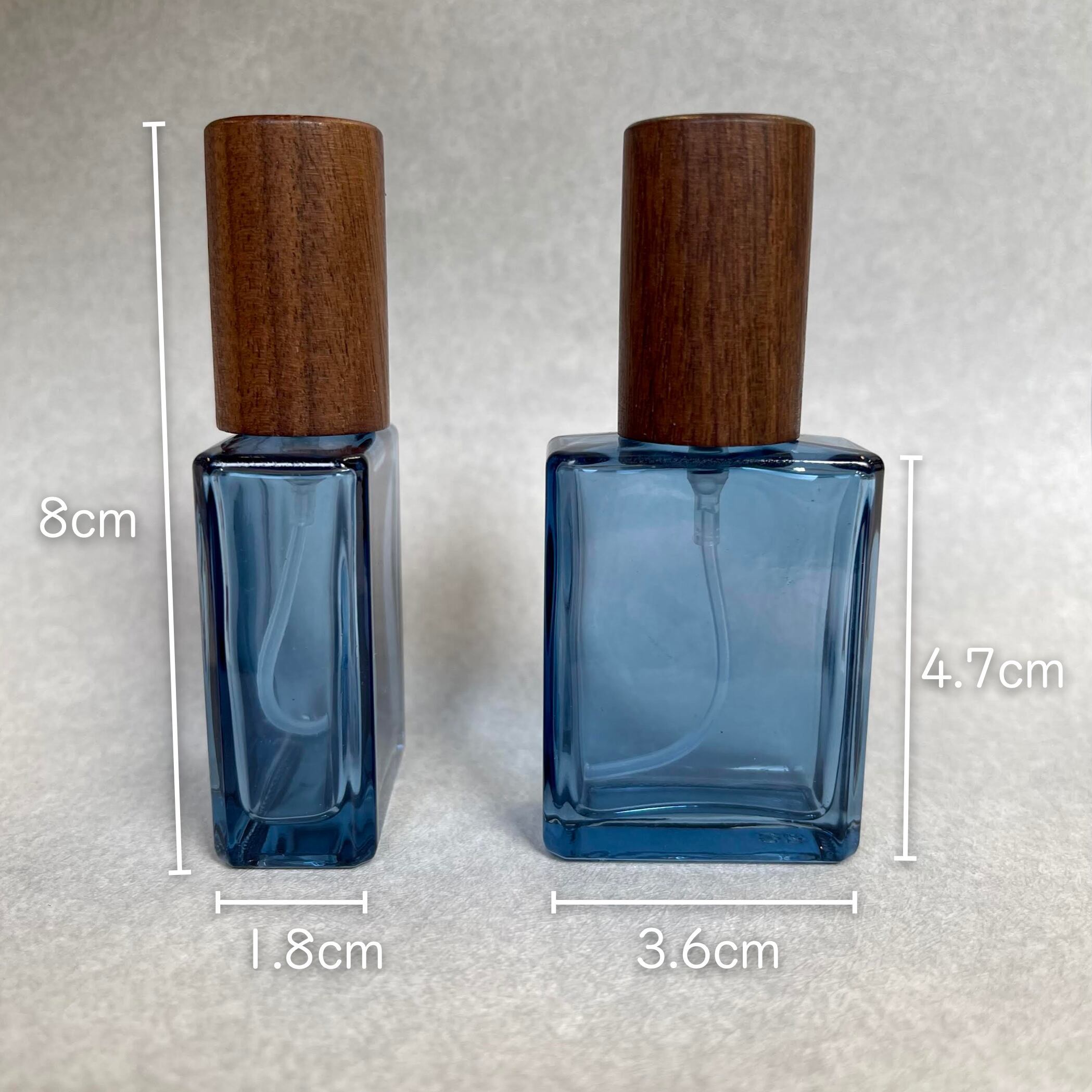薄型 ウォールナッツ キャップ スプレー 15ml 容器 】1本 ブルー 青