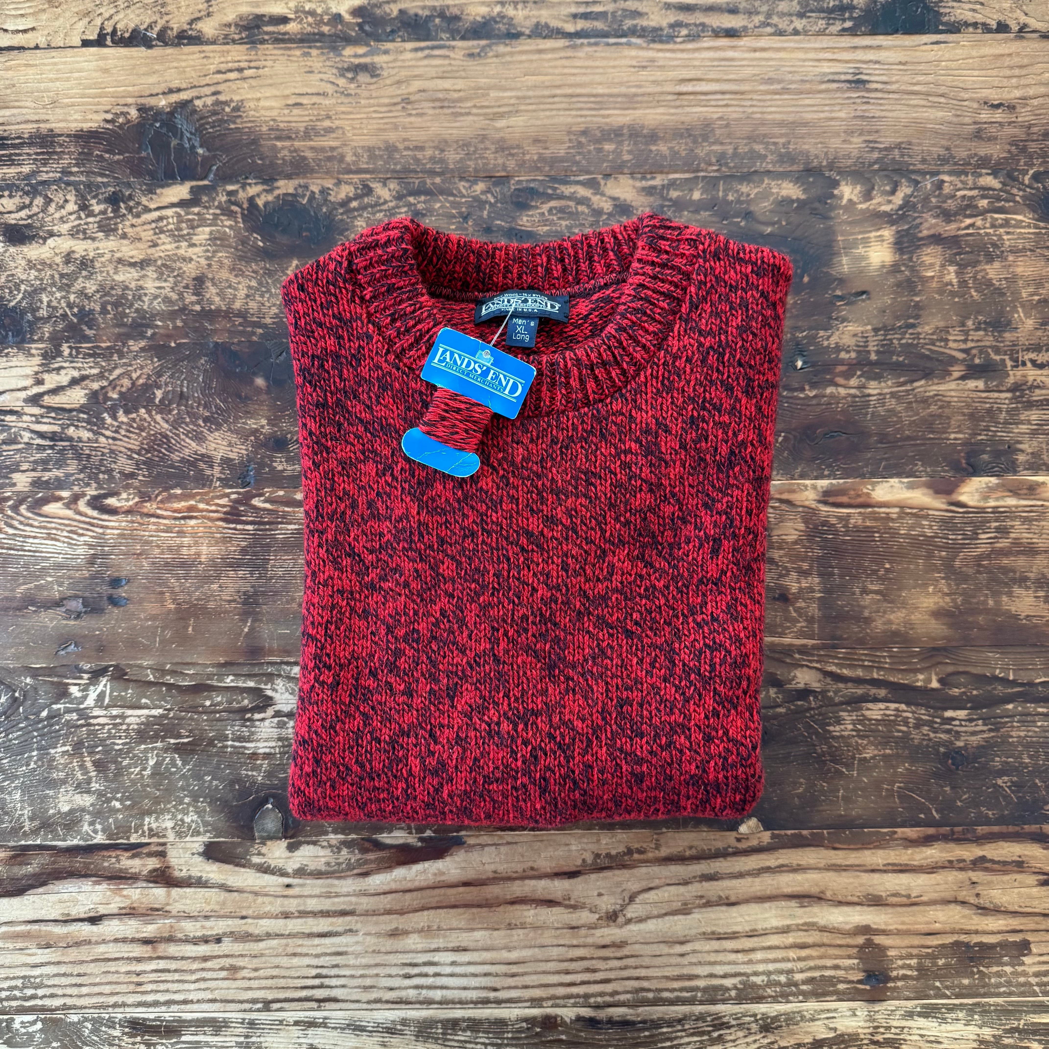 Vintage Deadstock "Lands' End" CREW NECK SWEATER /XL