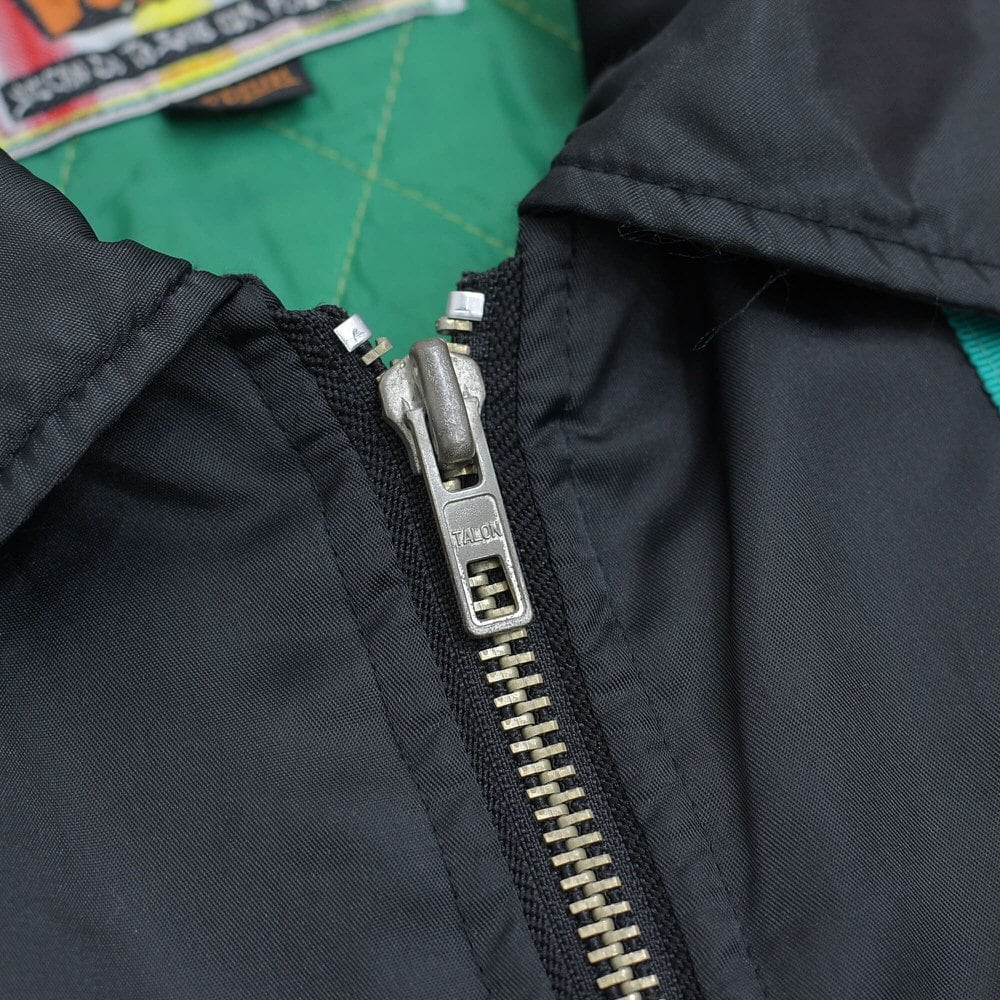 90s～ Donty ロゴ&カンナビス 刺繍 ラスタカラー ラインデザイン 中綿