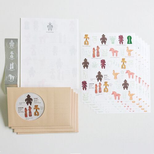 【 完売 】レターセット 古墳時代 土器 はにわ 土偶