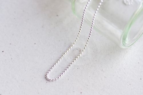 Ball Bead Necklace Chain SV925 <2.0mm/50cm> / ボールチェーン ＜2.0mm/50cm＞