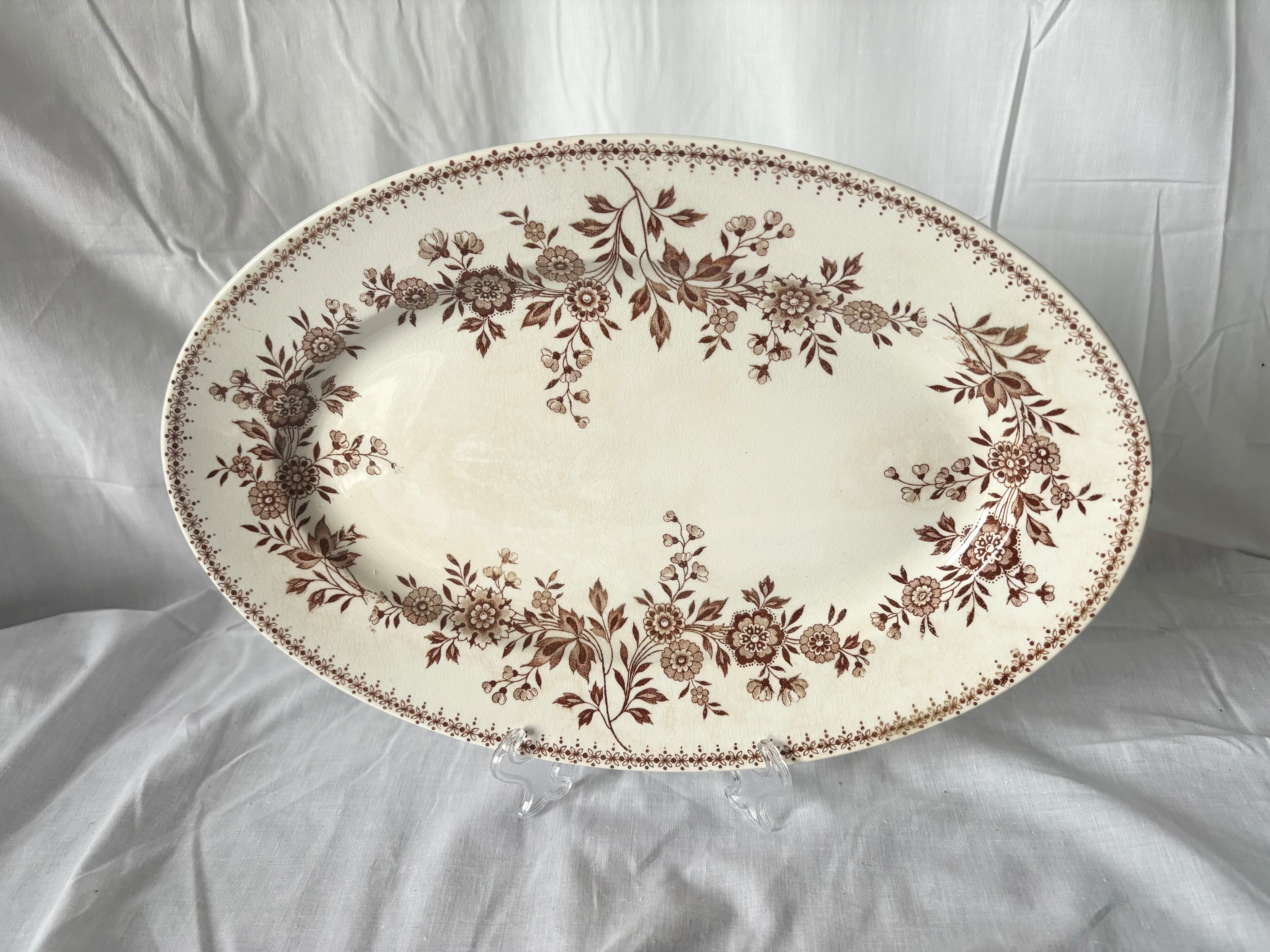 【Gien】ジアンJunon シリーズ　フランスアンティークプレート ①Gien Junon ジアン フランスアンティークプレート | Pay ID